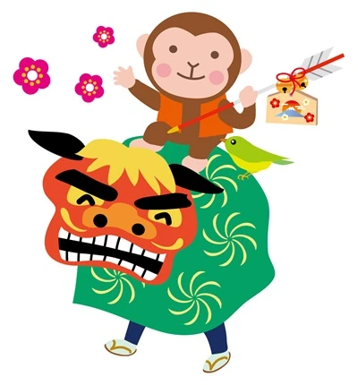 １月　初詣、ししまい